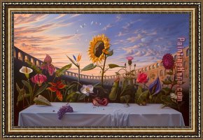 The Last Supper Framed Paintings - Last Supper by Vladimir Kush