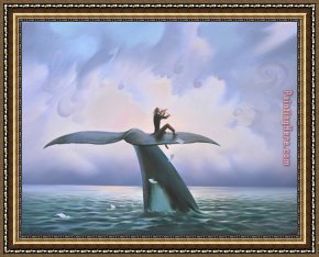 Play Framed Paintings - Play for The Ocean by Vladimir Kush