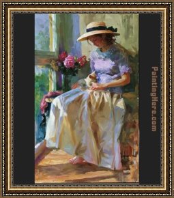 An Afternoon Ride Framed Paintings - Afternoon Warmth by Vladimir Volegov