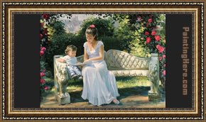 Interior Model Reading Framed Paintings - first reading by Vladimir Volegov