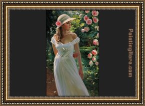 Deer Park Framed Paintings - park of rose by Vladimir Volegov