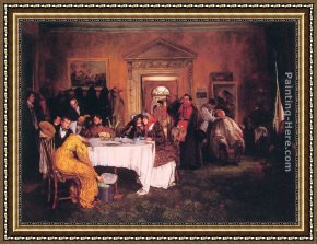London Framed Paintings - London to York - Time's Up Gentlemen by Walter-Dendy Sadler