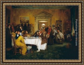 London Framed Paintings - London to York, Time's Up Gentlemen by Walter-Dendy Sadler