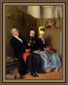 The Vision After The Sermon Framed Paintings - The Inspiring Sermon by William Bromley III