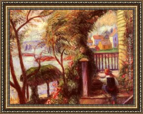 East Bergholt Rectory Framed Paintings - East Point, Gloucester by William Glackens