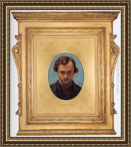 Dante And Virgil in Hell Framed Paintings - Dante Gabriel Rossetti by William Holman Hunt