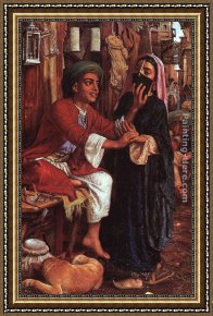 Courtship The Proposal Framed Paintings - The Lantern Maker's Courtship by William Holman Hunt