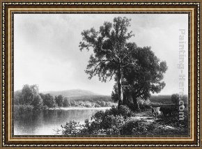 Hart Framed Paintings - Scene at Napanoch by William Howard Hart