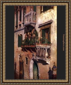 Venice Twilight Framed Paintings - Venice by William Merritt Chase