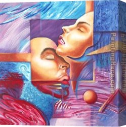 Figure Canvas Paintings - Abstract Figure by 2010