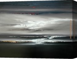 Skyline Canvas Paintings - Abstract Skyline by 2010