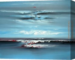 Abstract Canvas Paintings - Abstract Skyline i by 2010