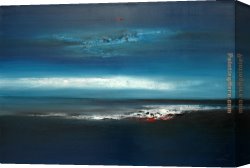 Skyline Canvas Paintings - Abstract Skyline iv by 2010