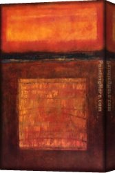 Square Canvas Paintings - Fiona Hoop Gold Square by 2010