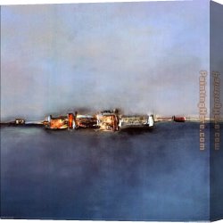 Bleue Canvas Paintings - Horizon Bleue by 2010