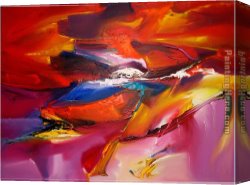 Untitled Green Red on Orange 1951 Canvas Paintings - Sea Dream in Red VII Khun Suthirak by 2010