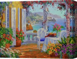 Mediterranean Canvas Paintings - The Mediterranean by 2010