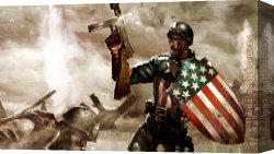 America Canvas Paintings - Captain America The First Avenger by 2011