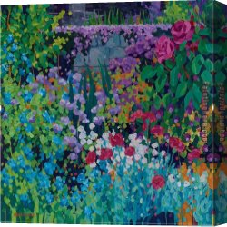 Golding Constable's Flower Garden Canvas Paintings - Flower Garden by 2011