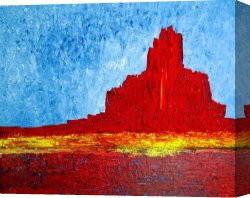 Valley of The Yosemite Canvas Paintings - Monument Valley by 2011