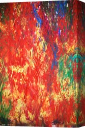 Abstract Canvas Paintings - organic abstract by 2011