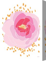 Pink Canvas Paintings - Pink Peony by 2011
