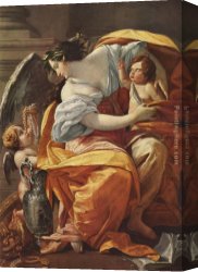 Allegory Canvas Paintings - Simon Vouet Allegory of Wealth 1630 by 2011