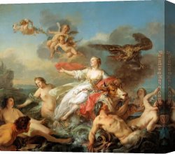 Marie Canvas Paintings - The abduction of Europa by Jean Baptiste Marie Pierre by 2011