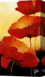 Poppies 1886 Canvas Paintings - Three Red Poppies II by 2011