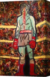 Boxing Canvas Paintings - Boxing Champion by 2017 new
