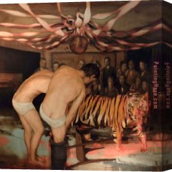 Tiger Canvas Paintings - Disco Tiger by 2017 new