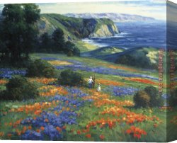 Knife Canvas Paintings - Floral Doman by 2017 new