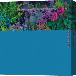Golding Constable's Flower Garden Canvas Paintings - Flower Garden by 2017 new