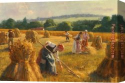 Golden Harvest Canvas Paintings - Golden Harvest by 2017 new