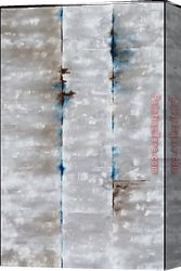 2017 New Canvas Paintings - Grey And Sapphire, Concrete Enclosur by 2017 new