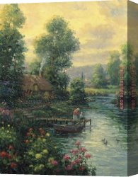 Knife Canvas Paintings - Lakeside Partners by 2017 new