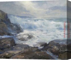 Wave Canvas Paintings - White Wave by 2017 new