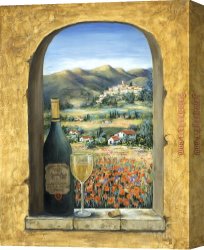 Wine Canvas Paintings - Wine And Poppies by 2017 new