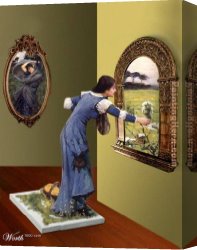 Allegory of Arts Canvas Paintings - The Flower Picker by 3d art