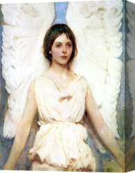 Angel Canvas Paintings - Angel by Abbott Handerson Thayer