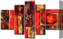 Abstract Canvas Paintings - 92006 by Abstract