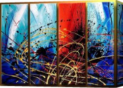 Abstract Canvas Paintings - 92616 by Abstract