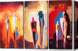 Abstract Canvas Paintings - Art0074 by Abstract