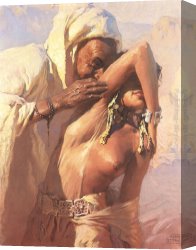 Deserted Canvas Paintings - Desert Seduction by Adam Styka