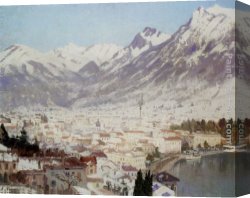 Como Canvas Paintings - Utsikt Over Como by Adelsteen Normann