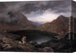 Jas De Bouffan The Pool Canvas Paintings - Pool in the Riesengebirge by Adrian Ludwig Richter