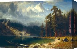 Mount Etna Canvas Paintings - Mount Corcoran by Albert Bierstadt
