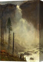 Nevada Canvas Paintings - Nevada Falls by Albert Bierstadt