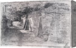 Goodwin Canvas Paintings - Goring On Thames by Albert Goodwin