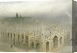 Goodwin Canvas Paintings - The Rain From Heaven, All Souls, Oxford by Albert Goodwin